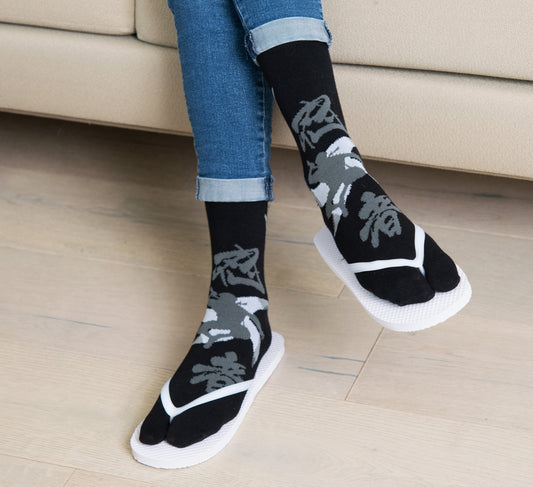 V-Toe Flip Flop Tabi Fun Pattern Socks