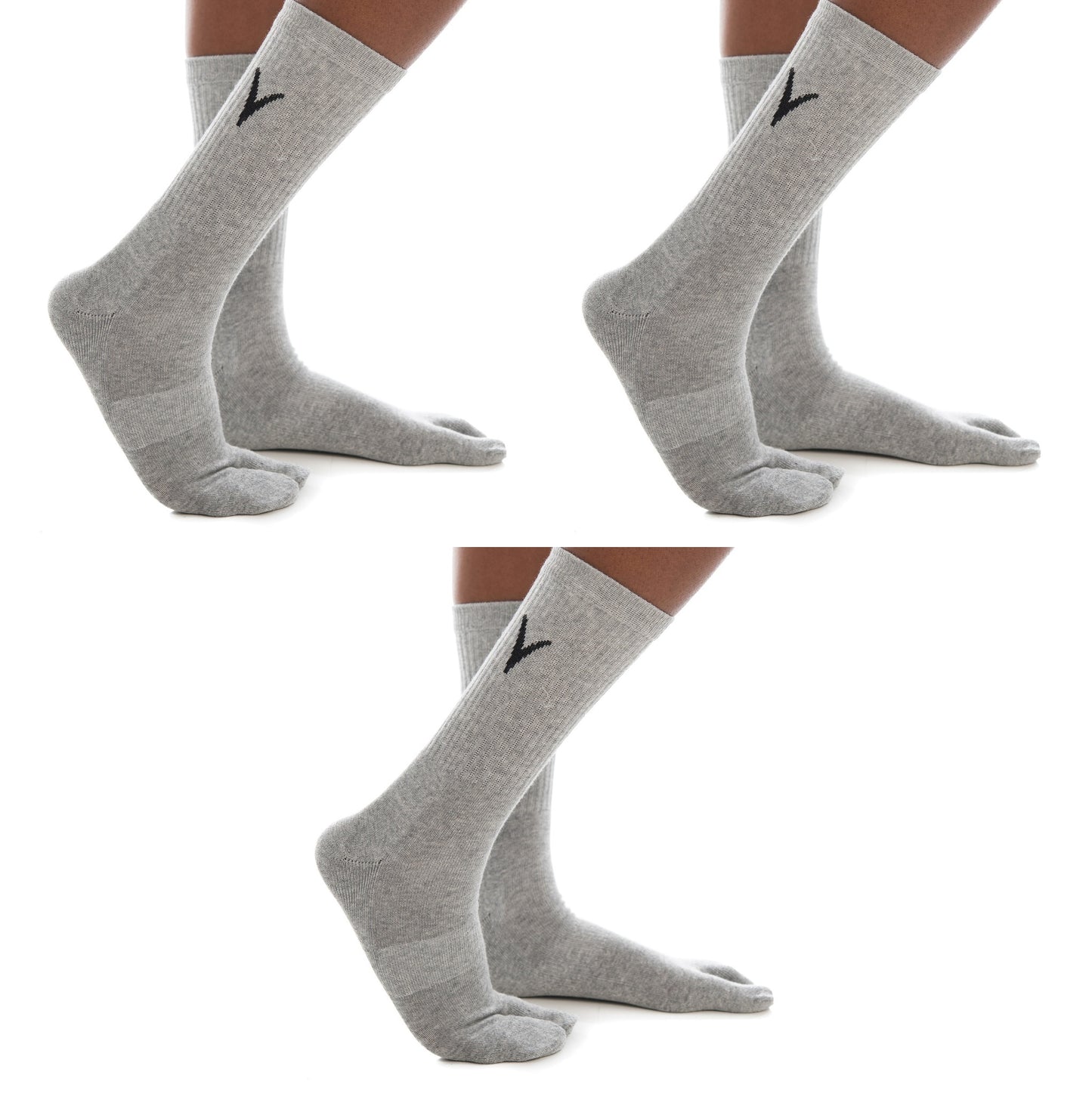 V-TOE Split-Toe Tabi Crew Athletic Or Casual Socks