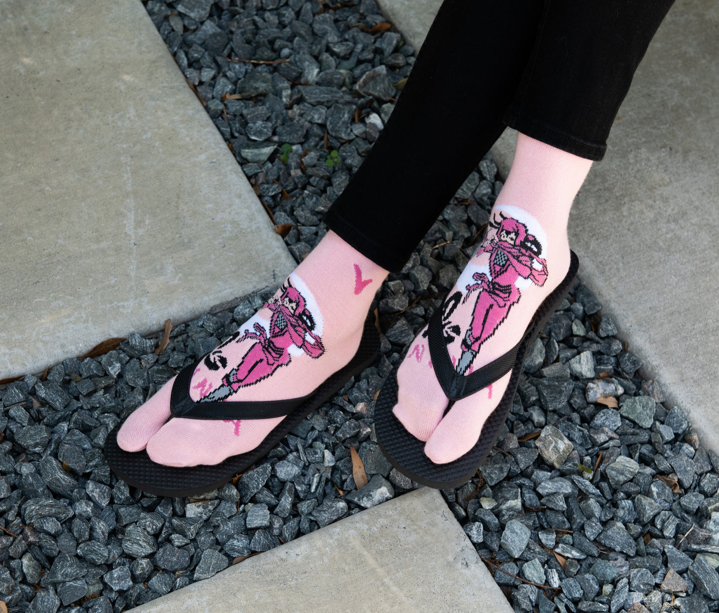 V-Toe Flip Flop Tabi Fun Pattern Socks