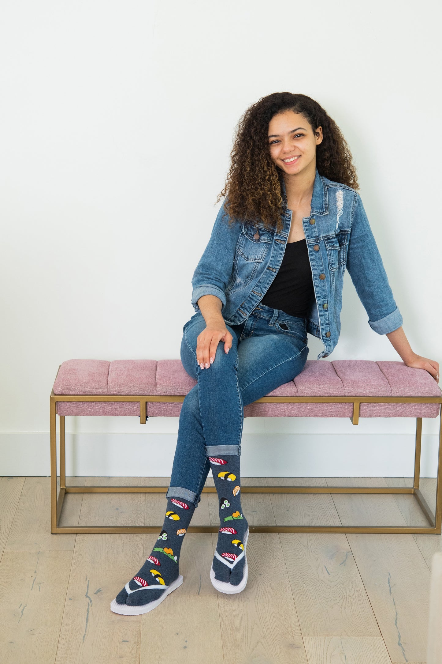 V-Toe Flip Flop Tabi Fun Pattern Socks